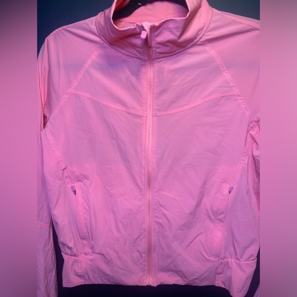 Vibrant Peachy-Pink Colored Jacket for Women - Picture 2 of 4